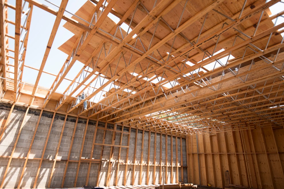 Begining the roof of the new studio.