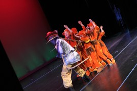 The Boy's Class Performing "Hats for Sale"